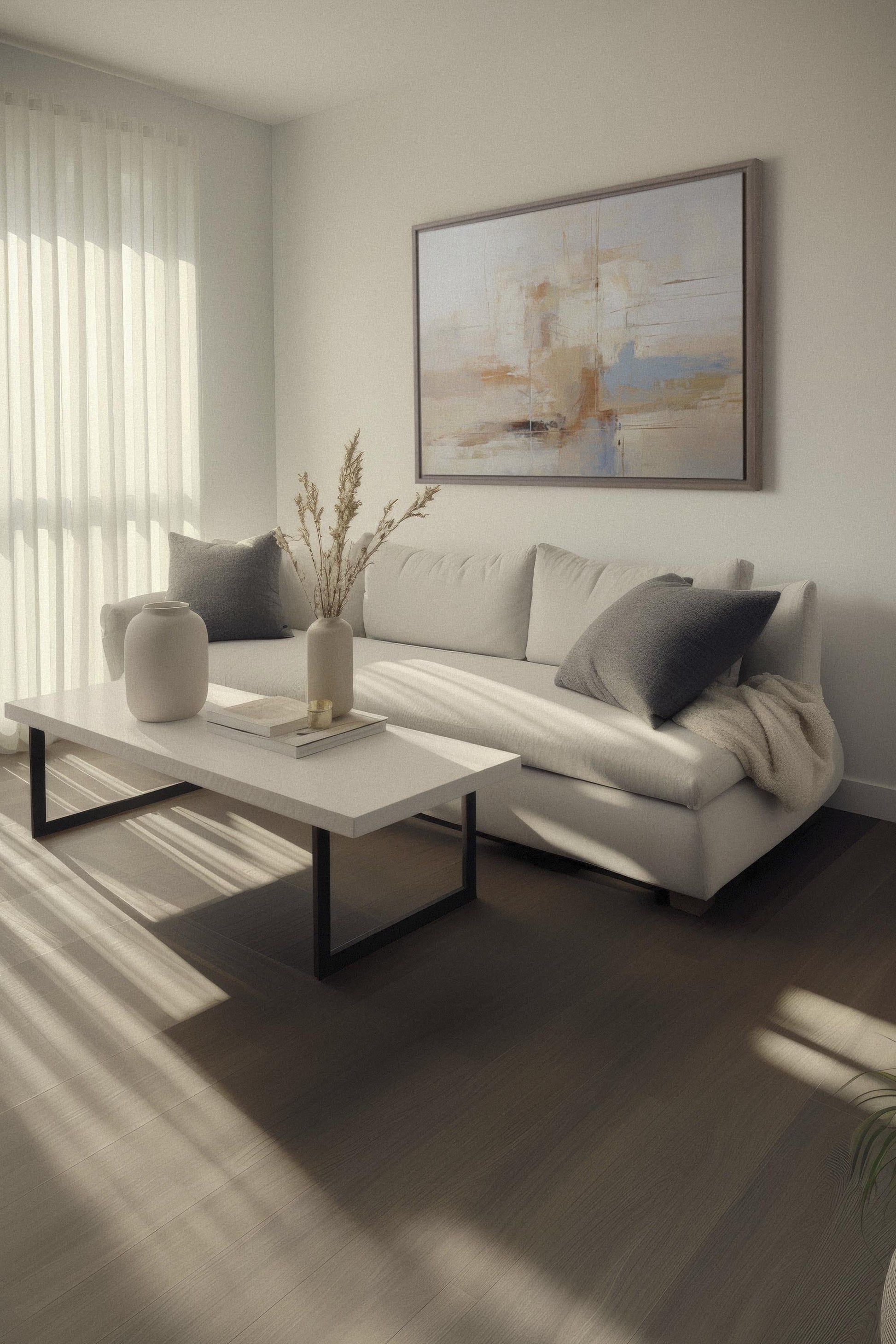 VIVID ECHOES, Stretched Canvas Artwork