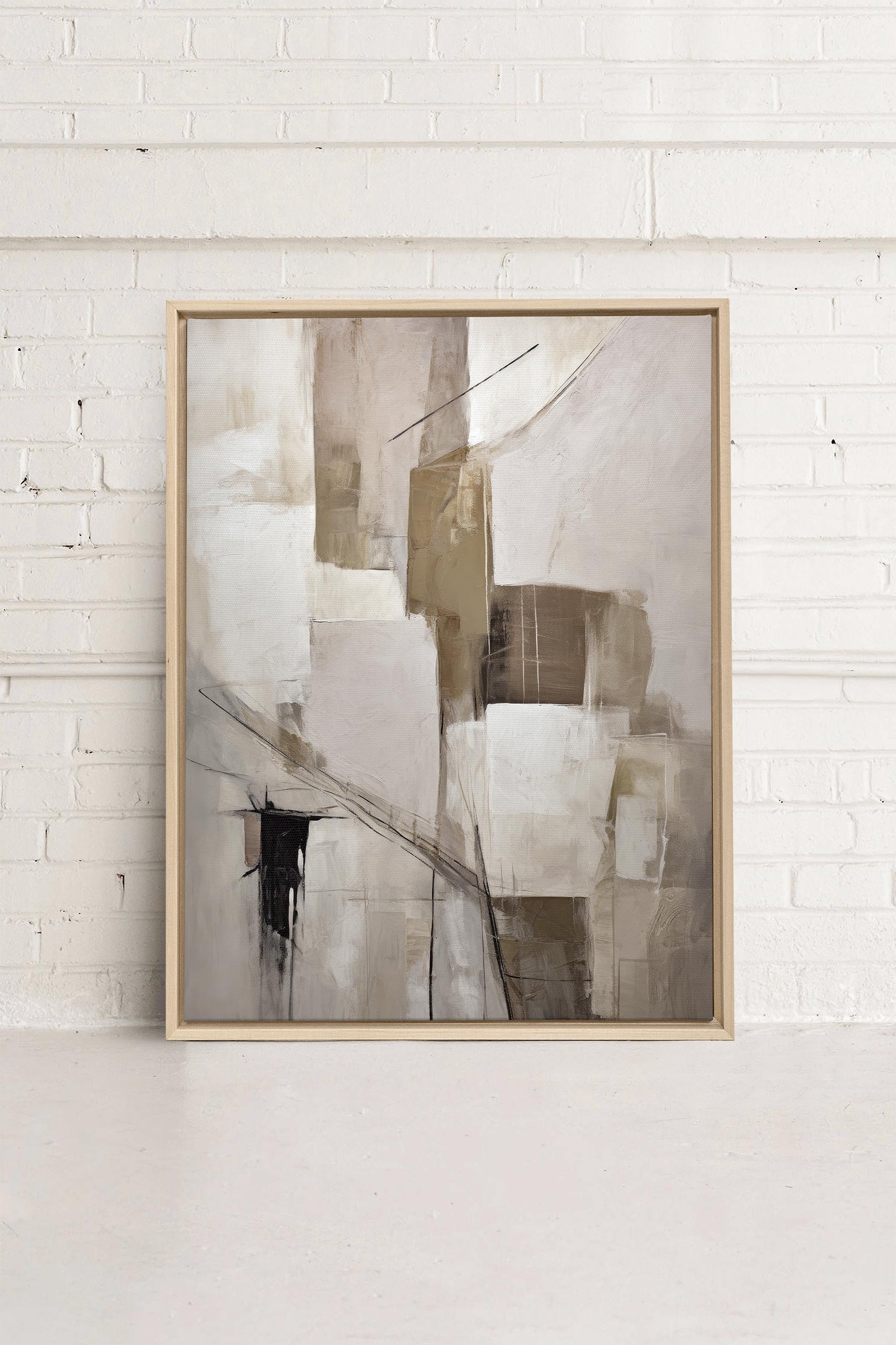 Muted Palette, Stretched Canvas Artwork