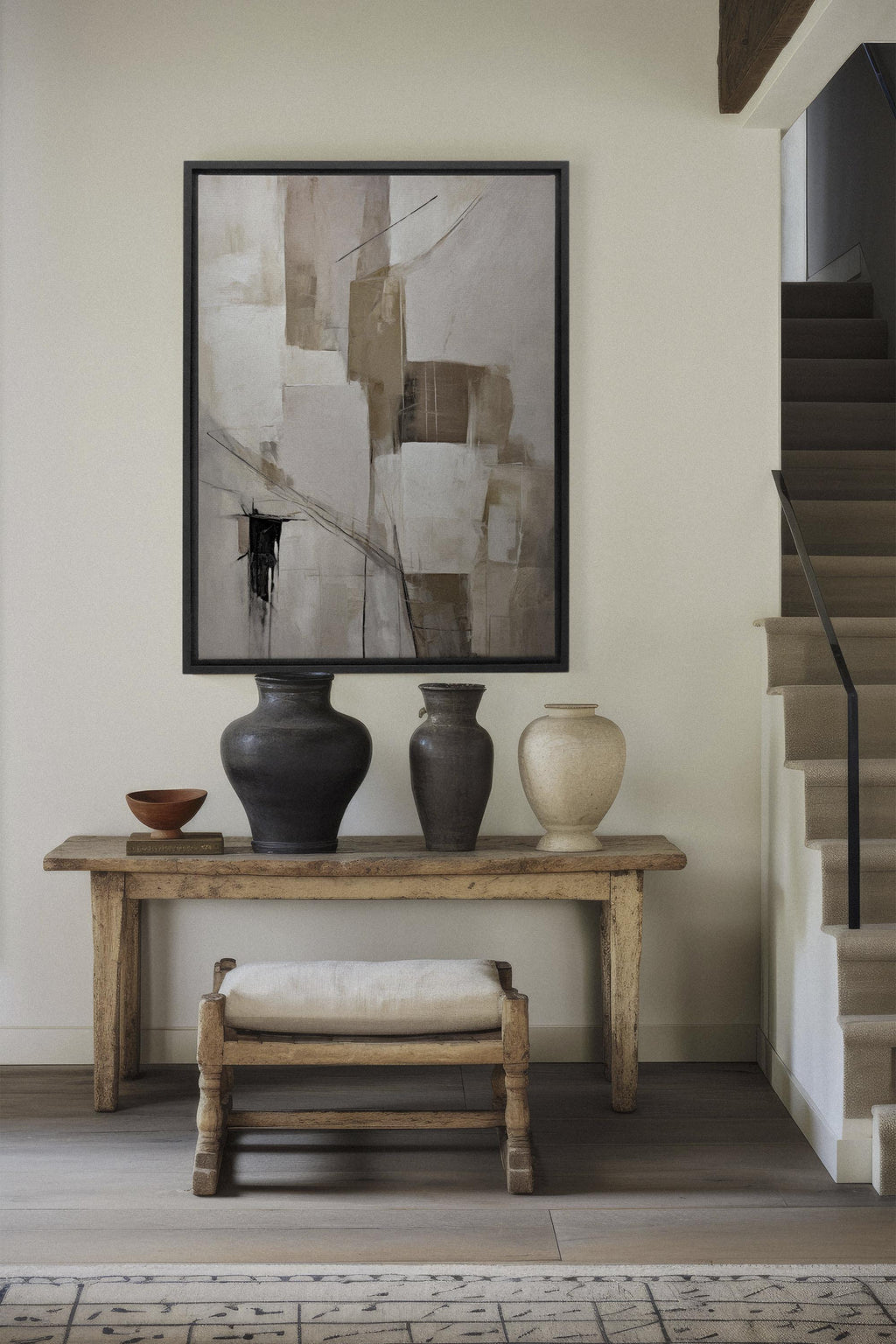 Muted Palette, Stretched Canvas Artwork