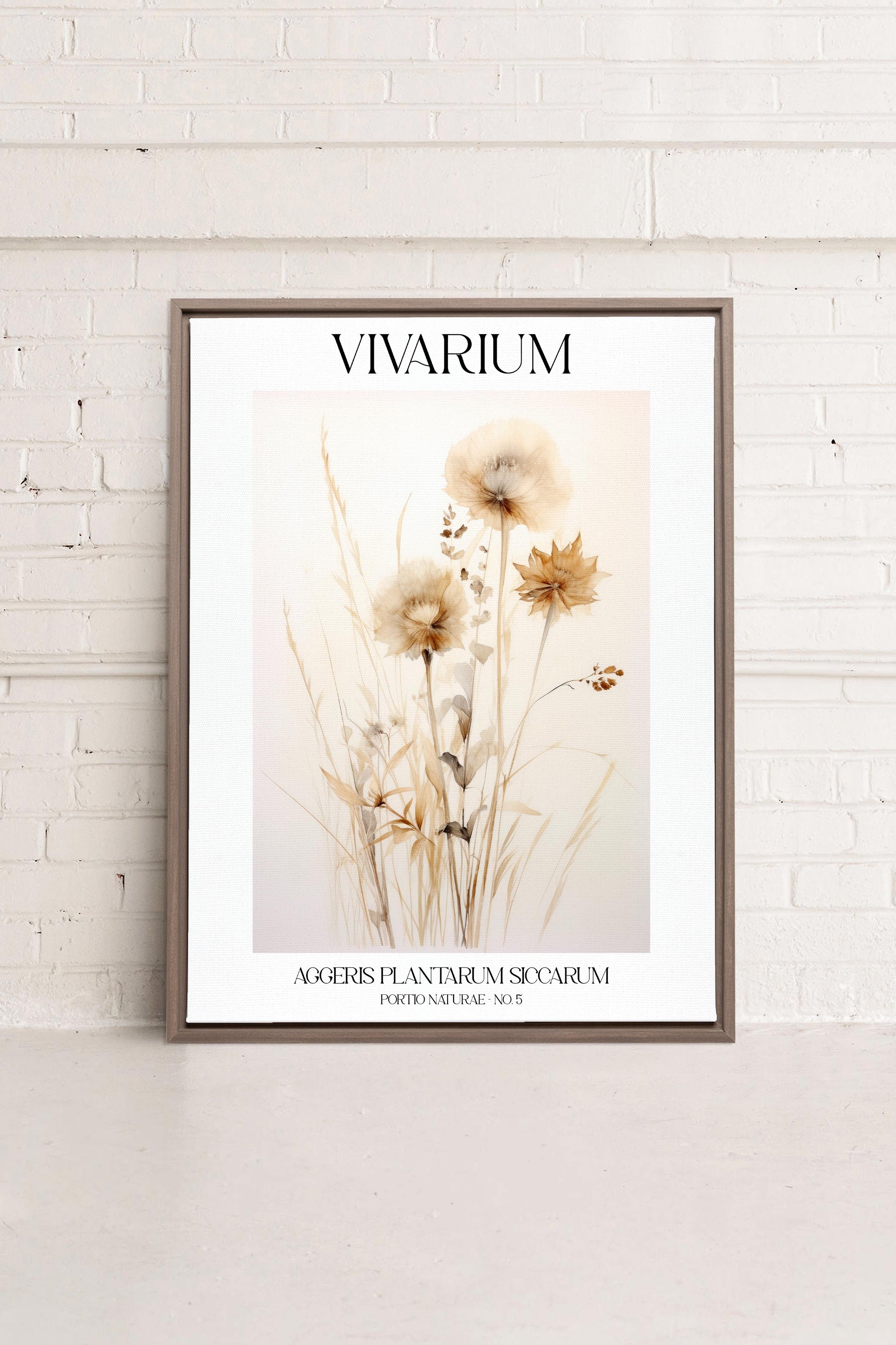 HERBARIUM REVERIE, Stretched Canvas Artwork