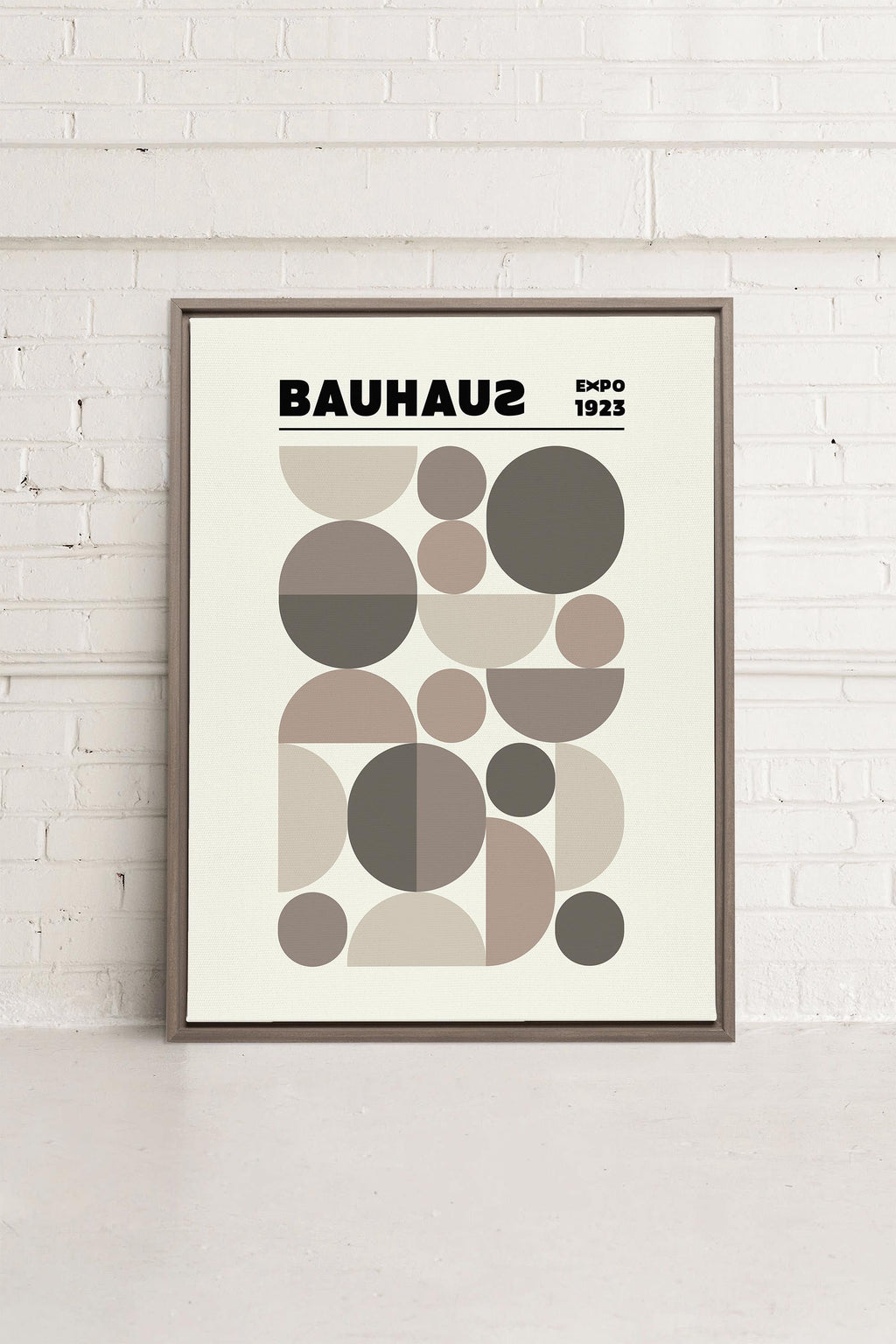 Round Sculptures, Printed Canvas