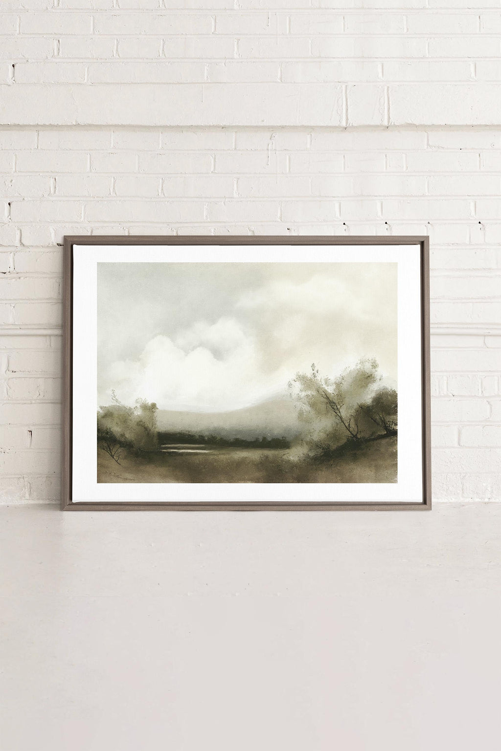 Misty Morning, Stretched Canvas Artwork