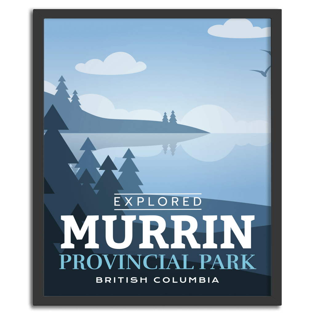 Murrin Provincial Park 'Explored' Poster, Canada Parks