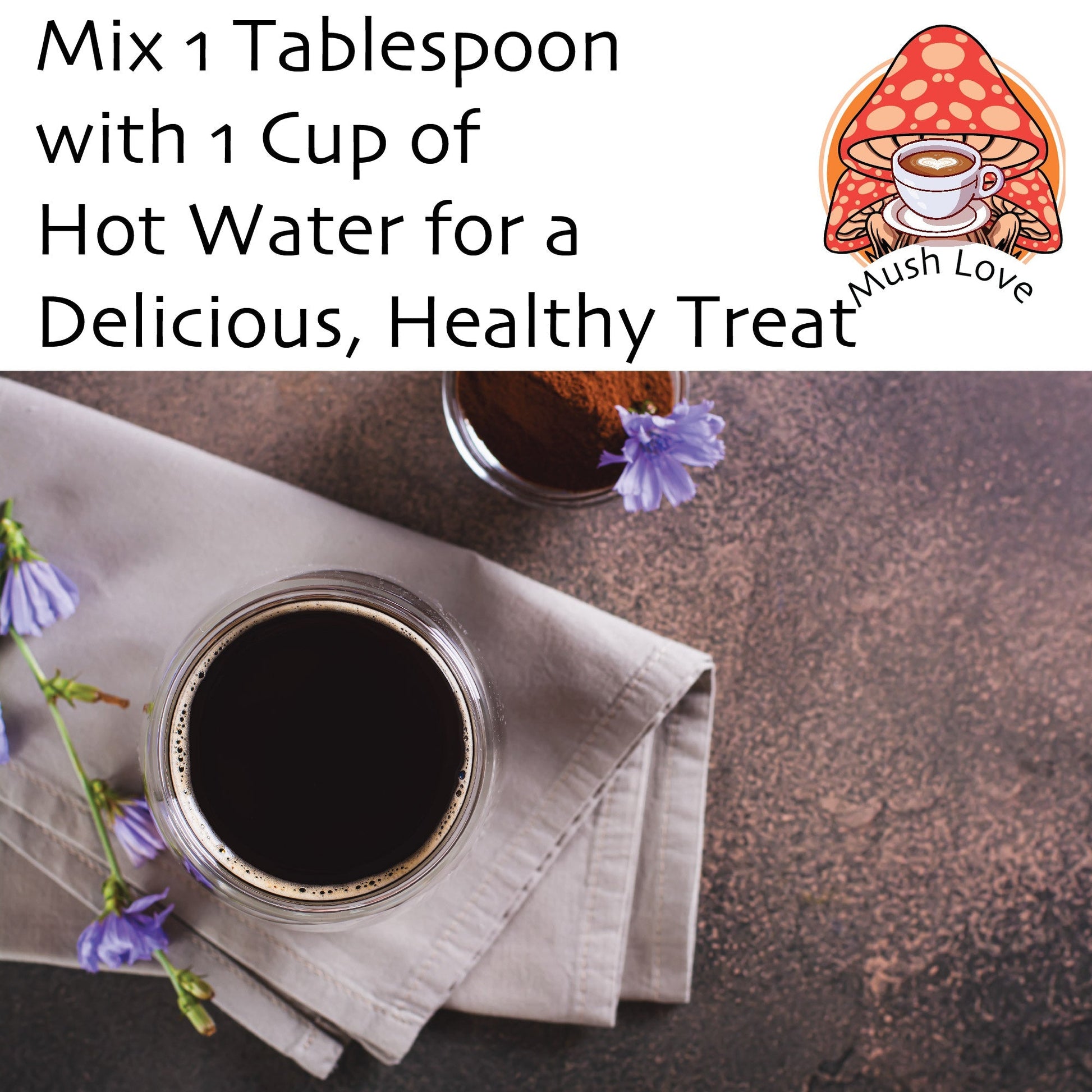 Mush Love Mushroom Coffee – Organic Instant Arabica + Super 7 Blend for Focus & Energy