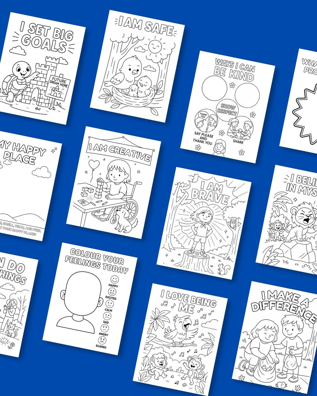 "My Feelings Matter!" Affirmation and Activity Colouring Book