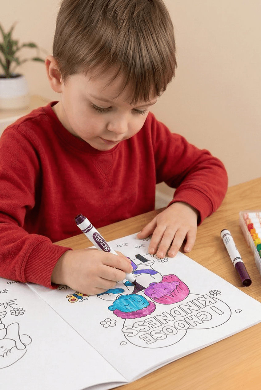 Livre de coloriage et d'affirmations « Mes sentiments comptent ! »