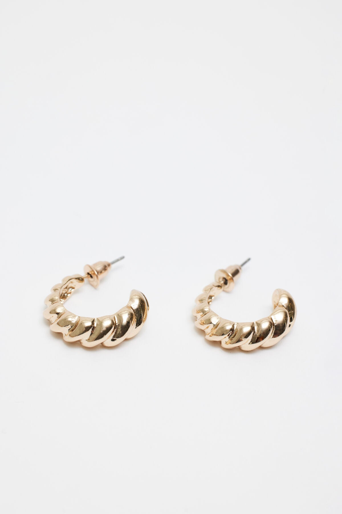 Lot de 3 boucles d'oreilles créoles texturées