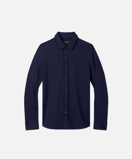 Men's Merino Button‑Up