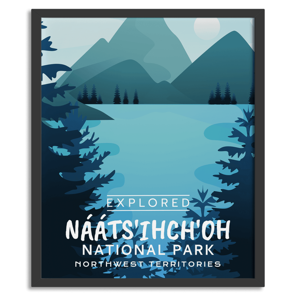 Affiche « Explorée » du parc national de Naatsihchoh