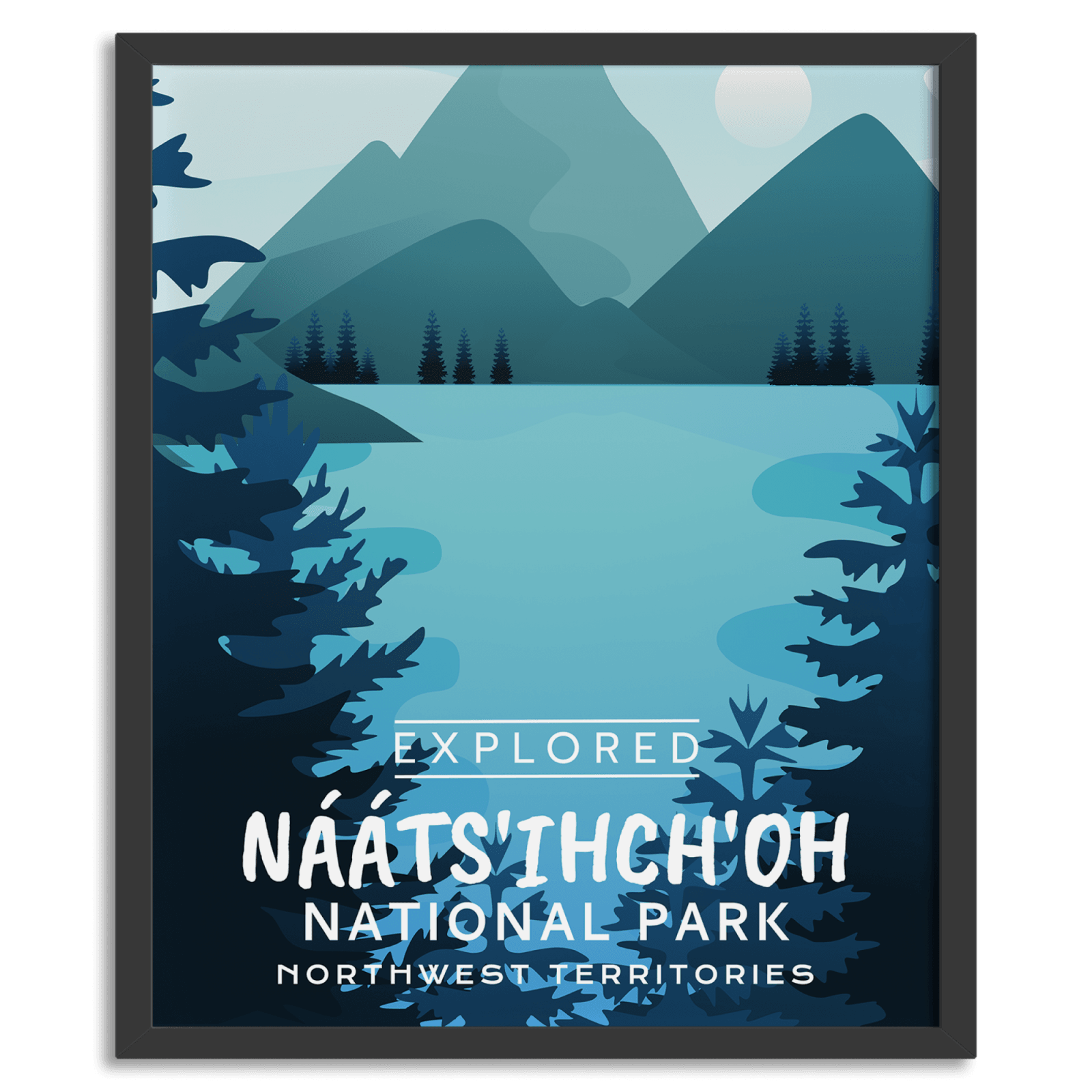 Affiche « Explorée » du parc national de Naatsihchoh