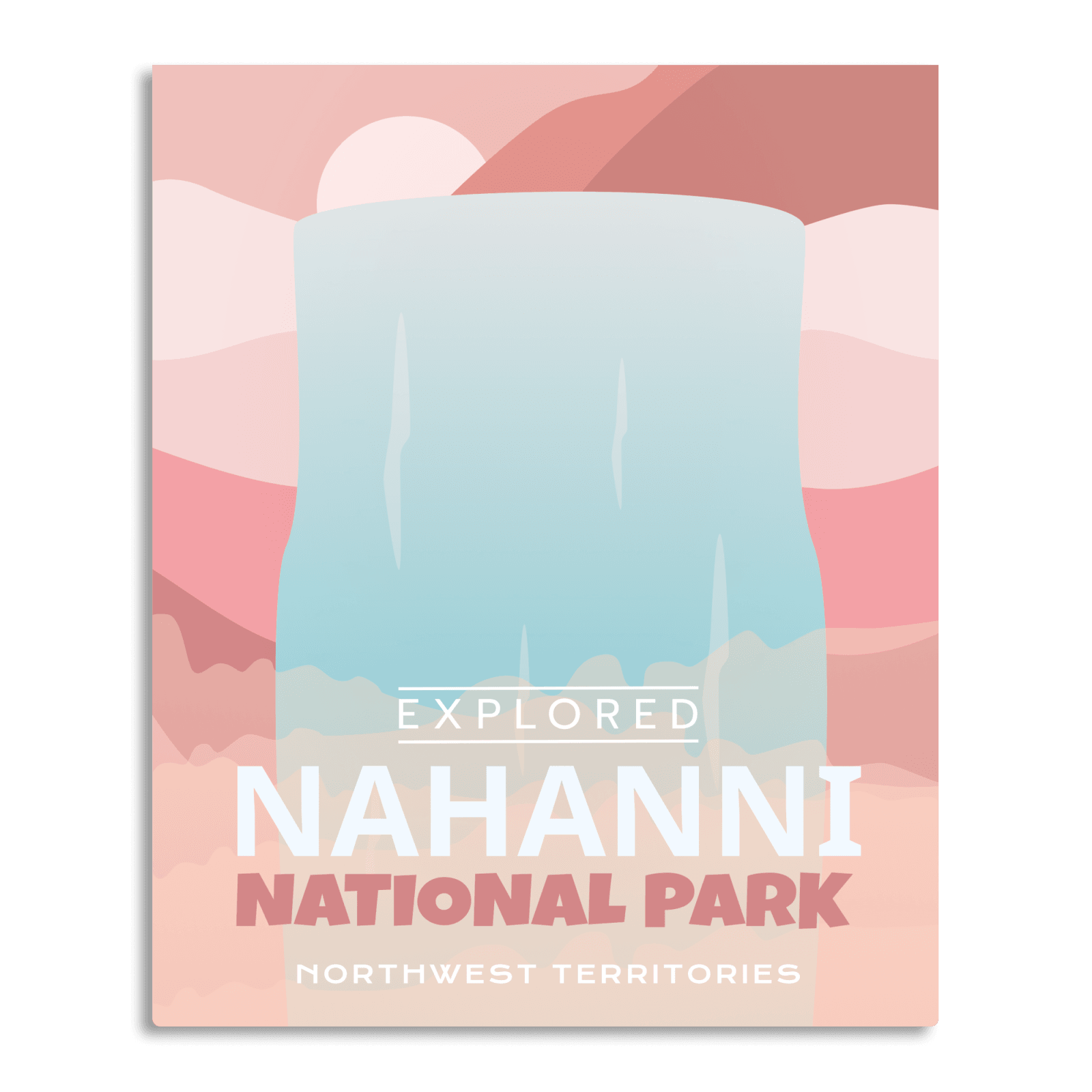 Nahanni National Park 'Explored' Poster, Canada Parks