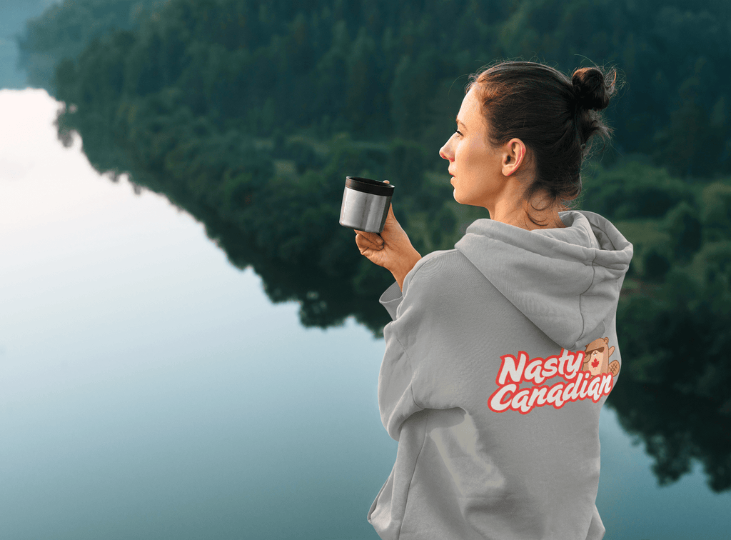 Nasty Canadian Unisex Zip Hoodie by RowanTree