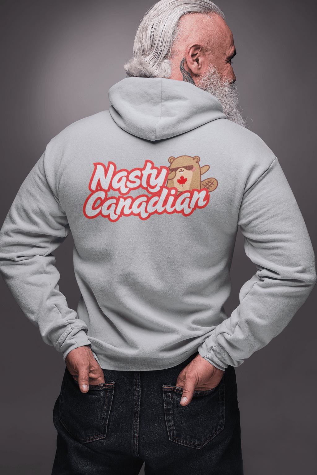 Nasty Canadian Unisex Zip Hoodie by RowanTree