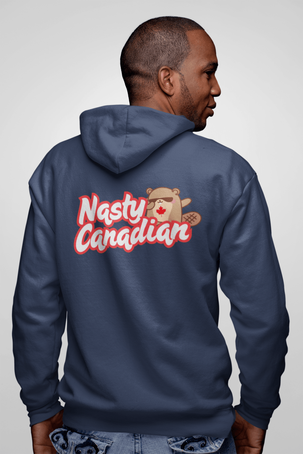 Nasty Canadian Unisex Zip Hoodie by RowanTree