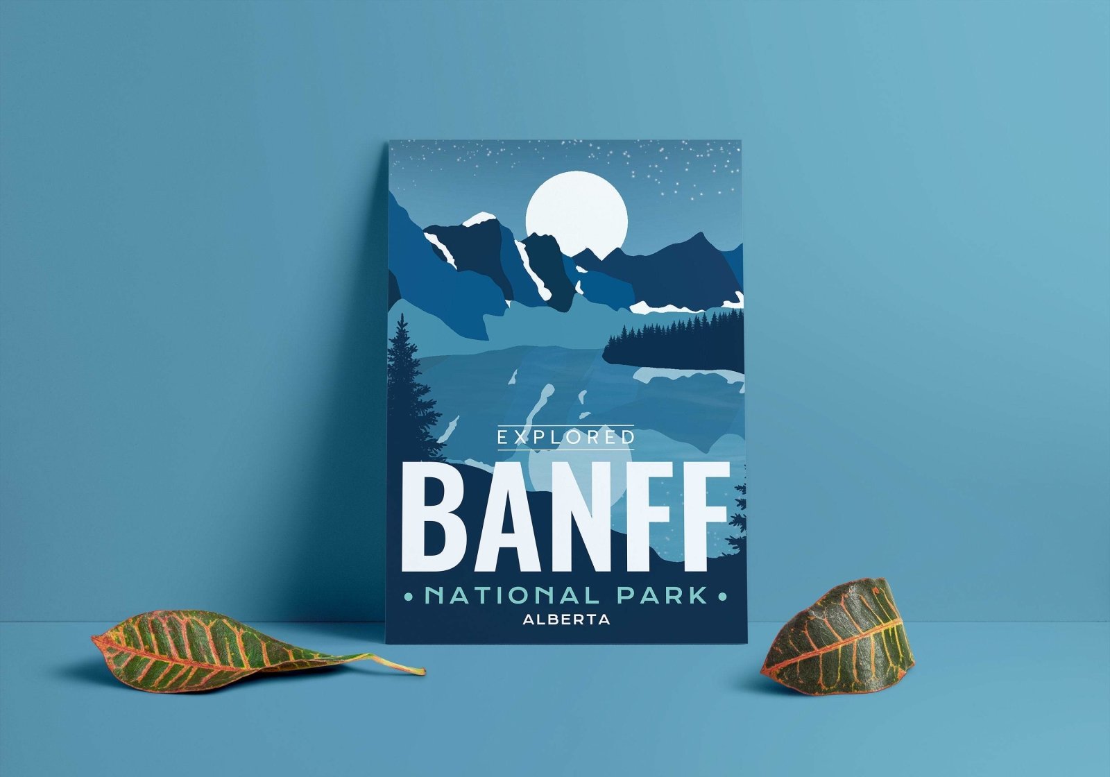 Affiche numérique « Exploré » du parc national