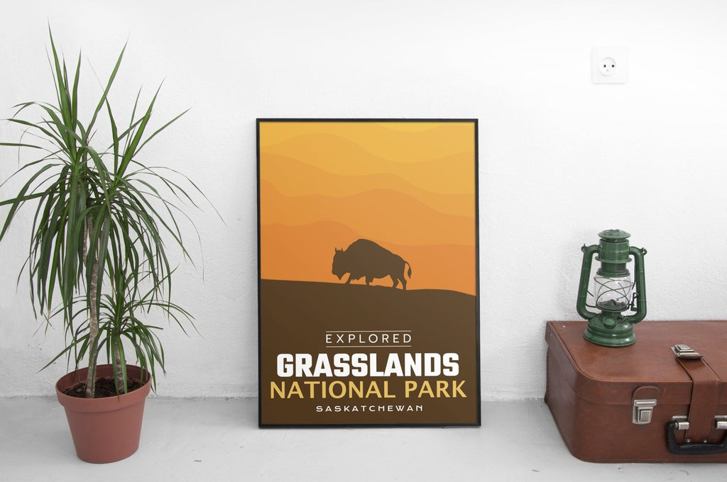 Affiche numérique « Exploré » du parc national