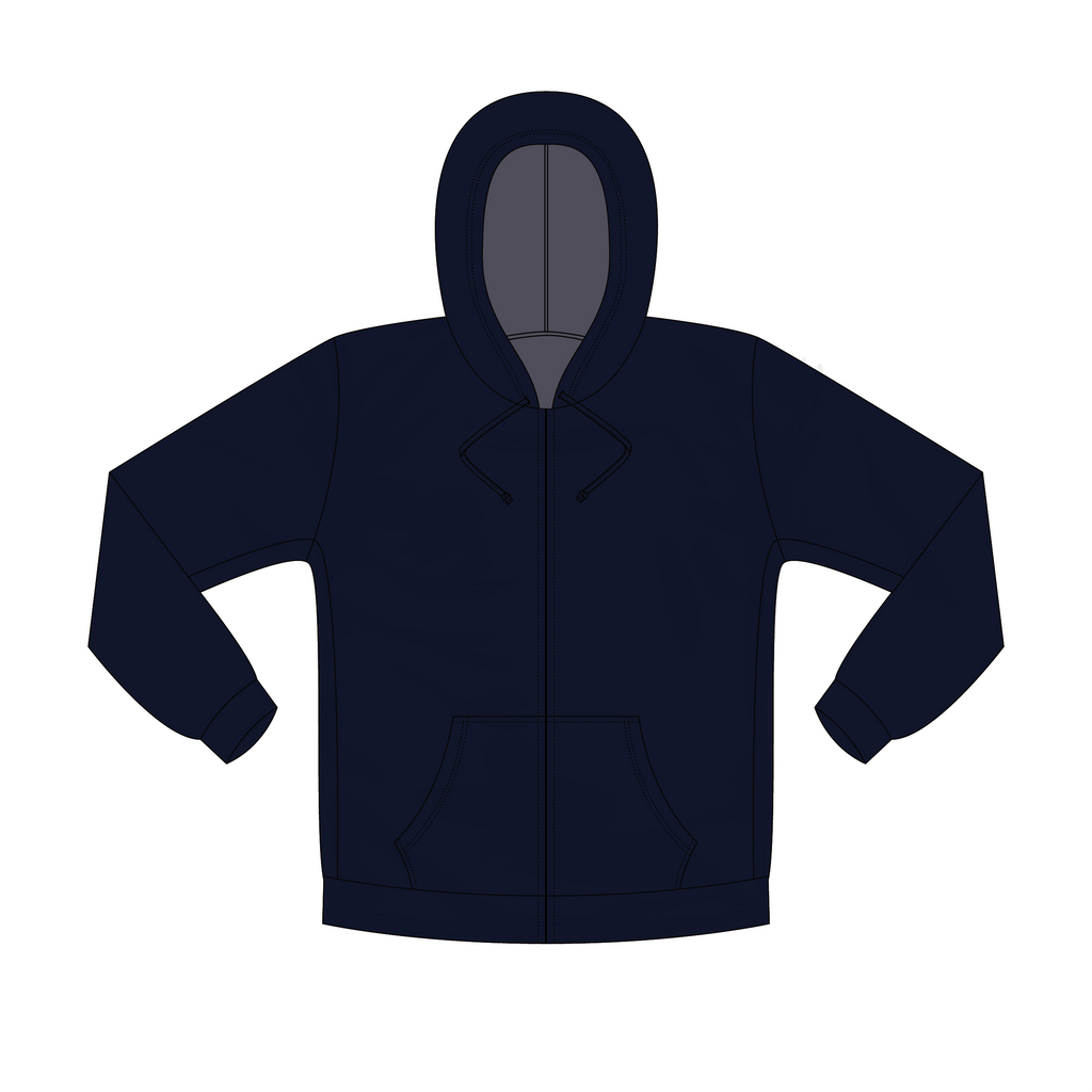 Sweat à capuche zippé en polaire pour homme
