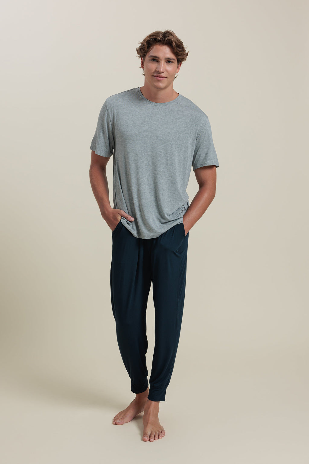 Sleepwear Set Men’s Bamboo Tee & Jogger Set