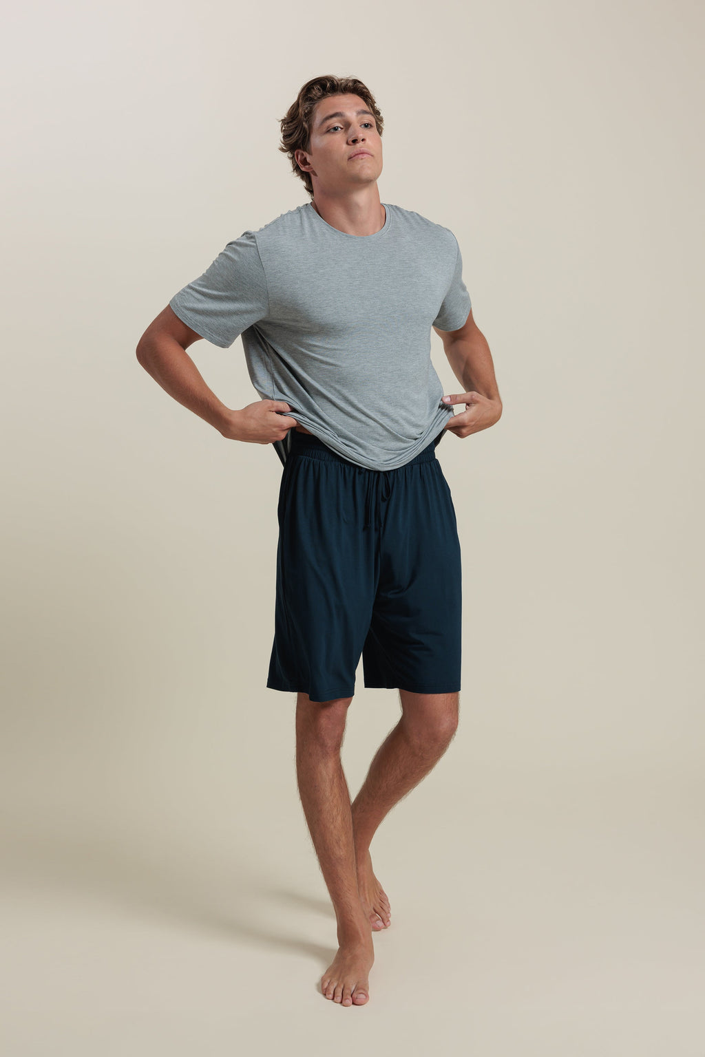 Sleepwear Set Men’s Bamboo Tee & Shorts Set
