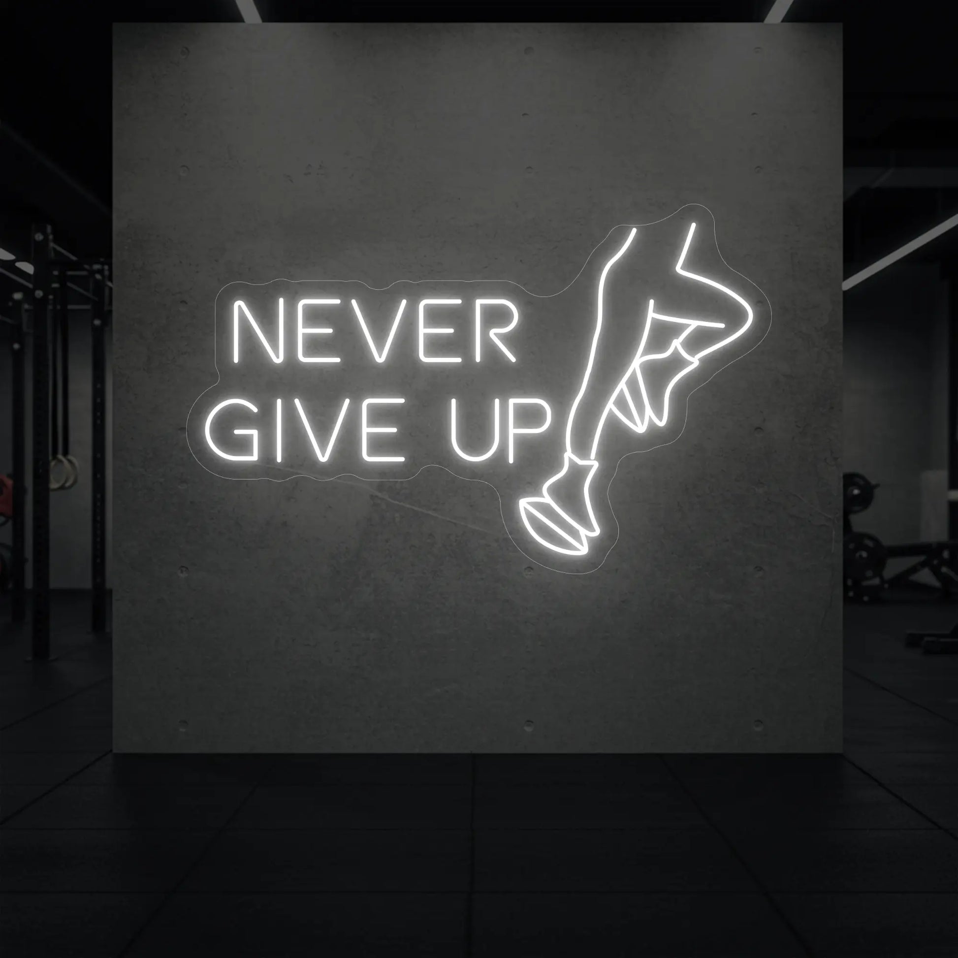 N'ABANDONNEZ JAMAIS Enseigne lumineuse