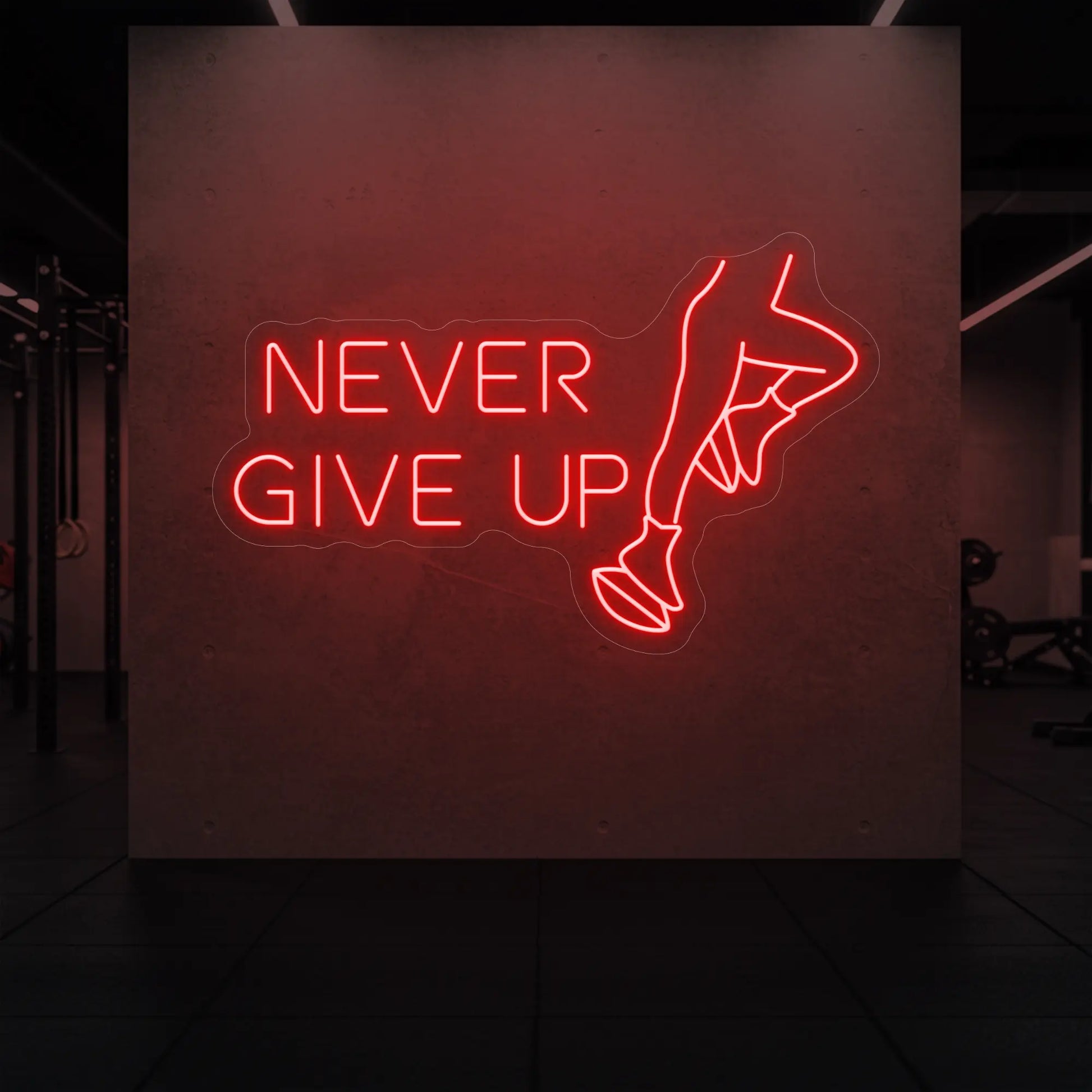 N'ABANDONNEZ JAMAIS Enseigne lumineuse