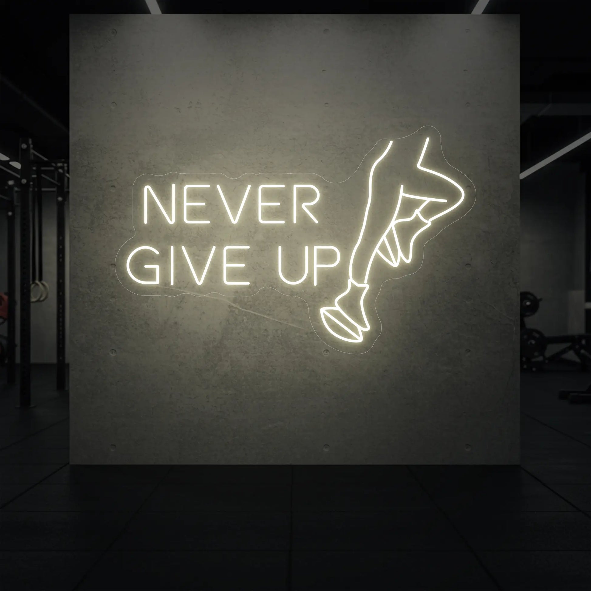 N'ABANDONNEZ JAMAIS Enseigne lumineuse