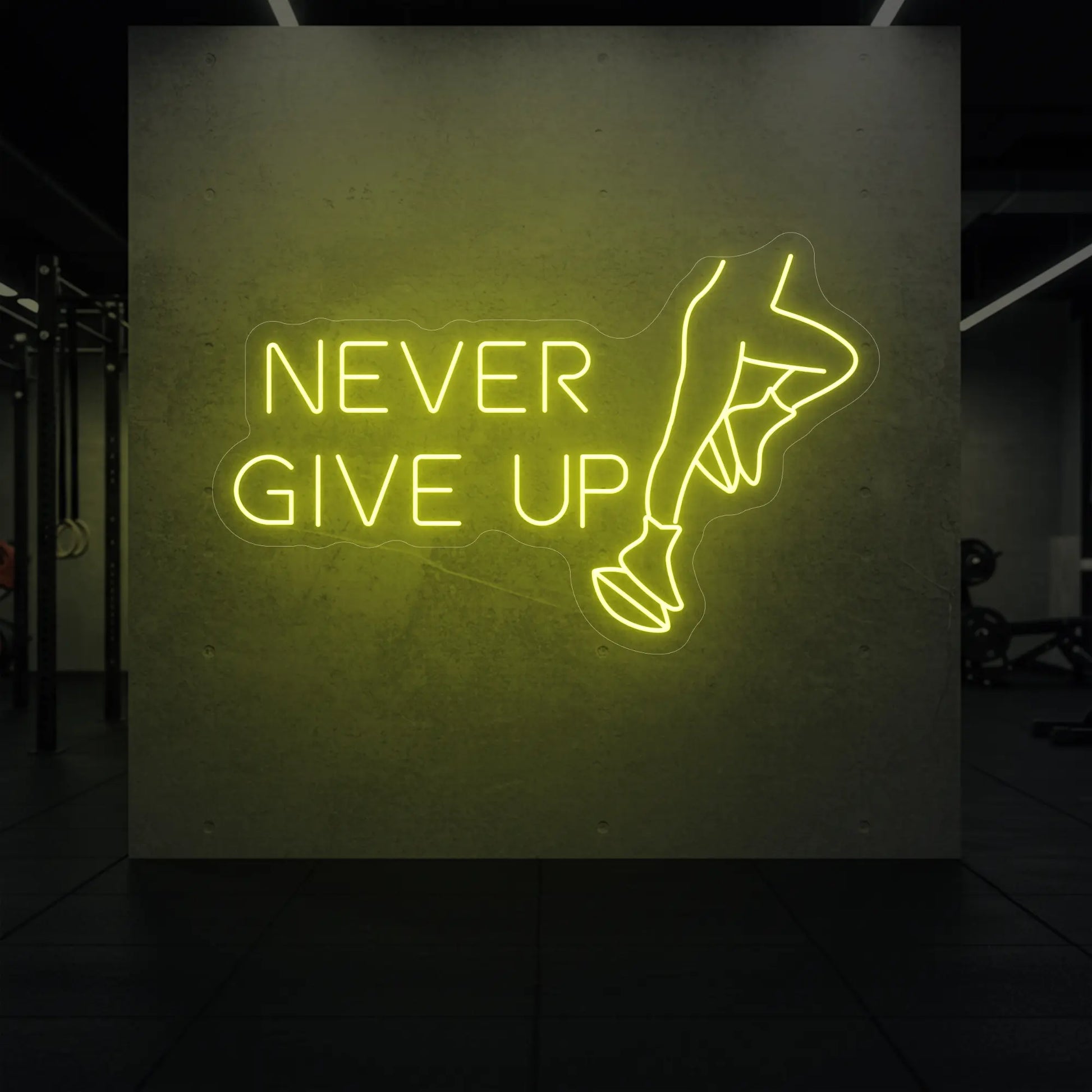 N'ABANDONNEZ JAMAIS Enseigne lumineuse