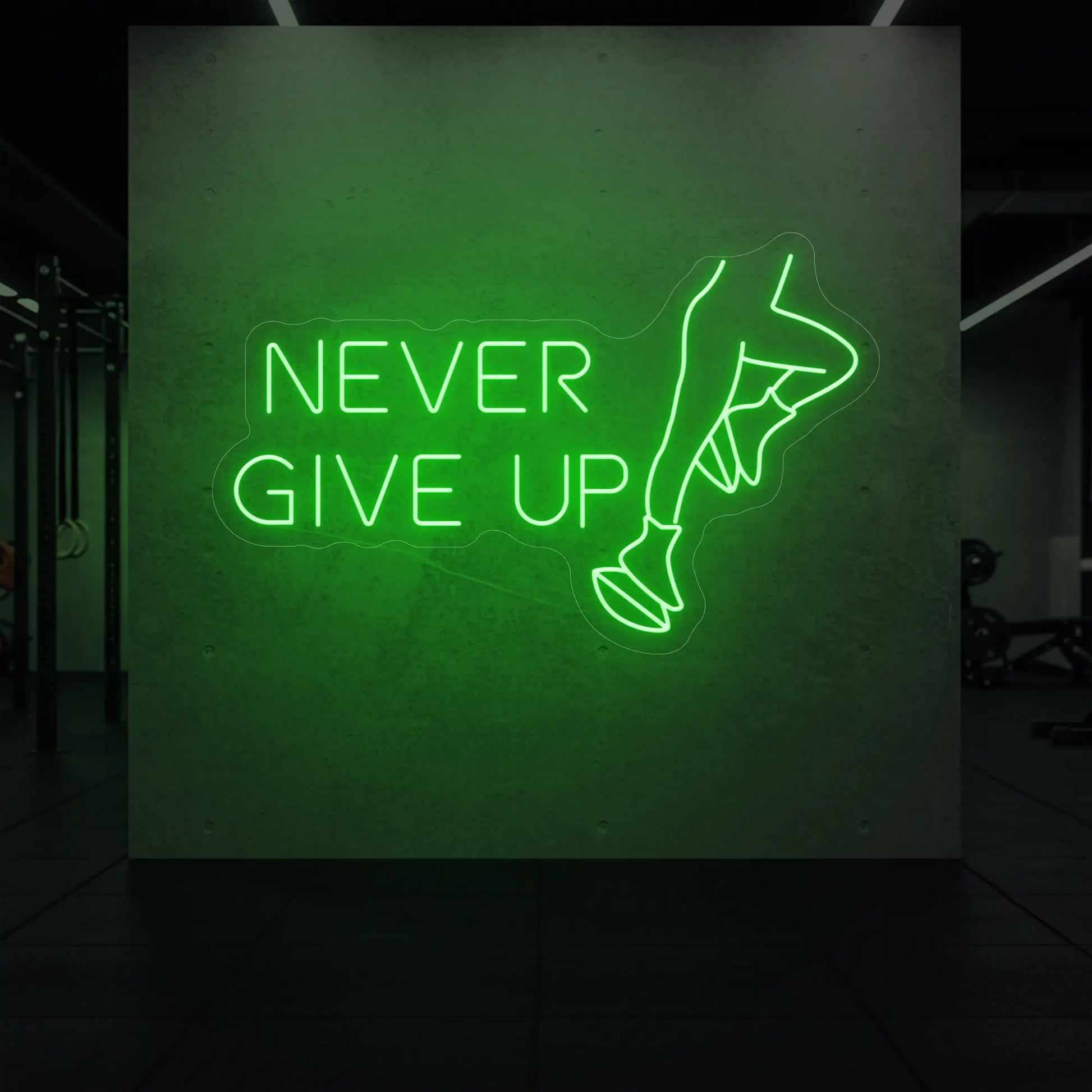 N'ABANDONNEZ JAMAIS Enseigne lumineuse