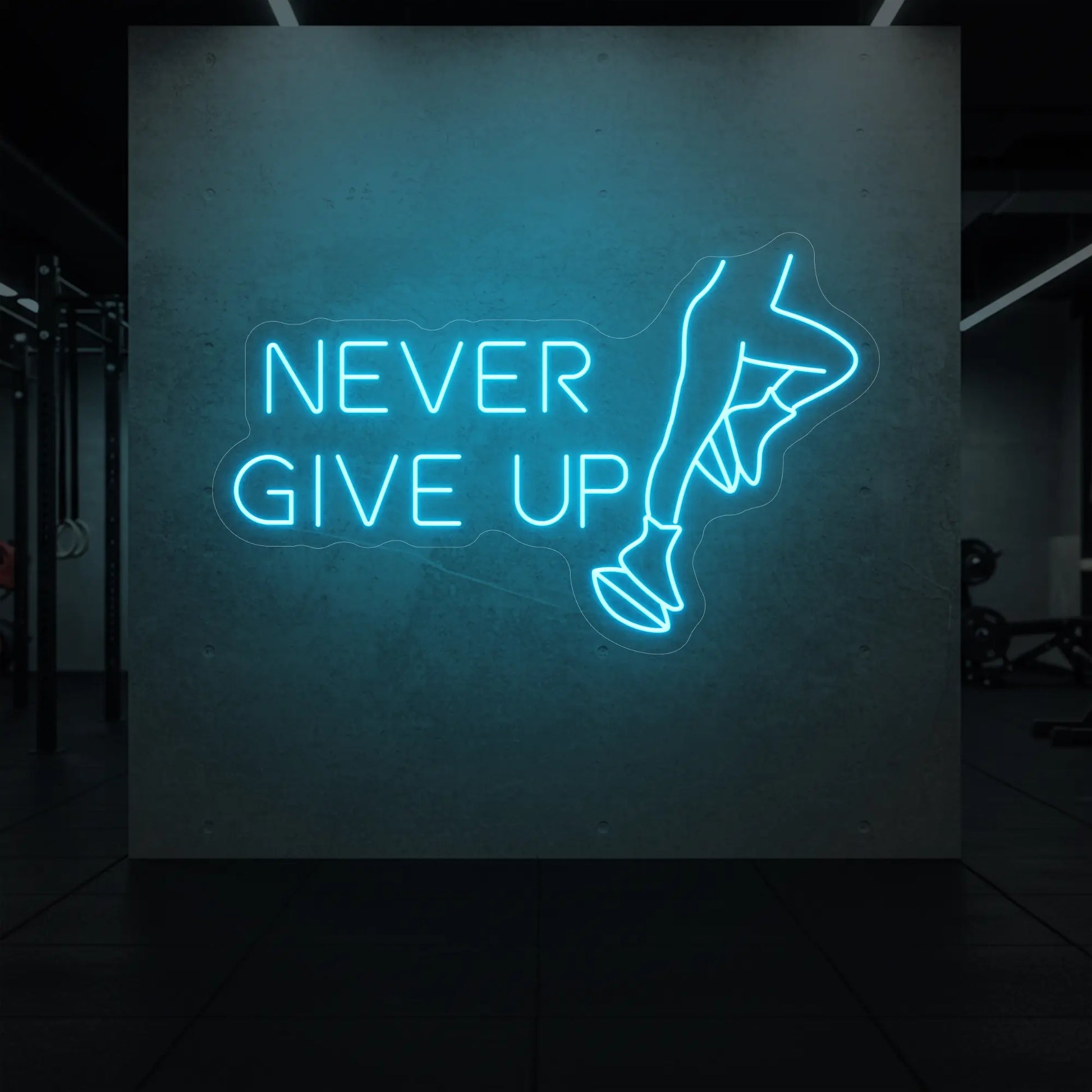 N'ABANDONNEZ JAMAIS Enseigne lumineuse