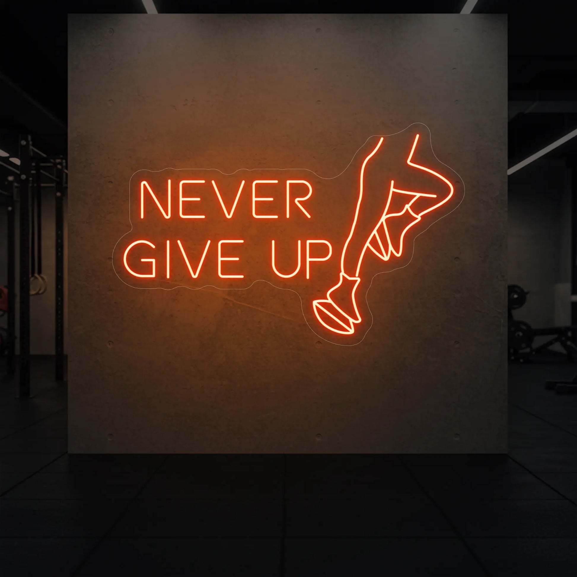 N'ABANDONNEZ JAMAIS Enseigne lumineuse