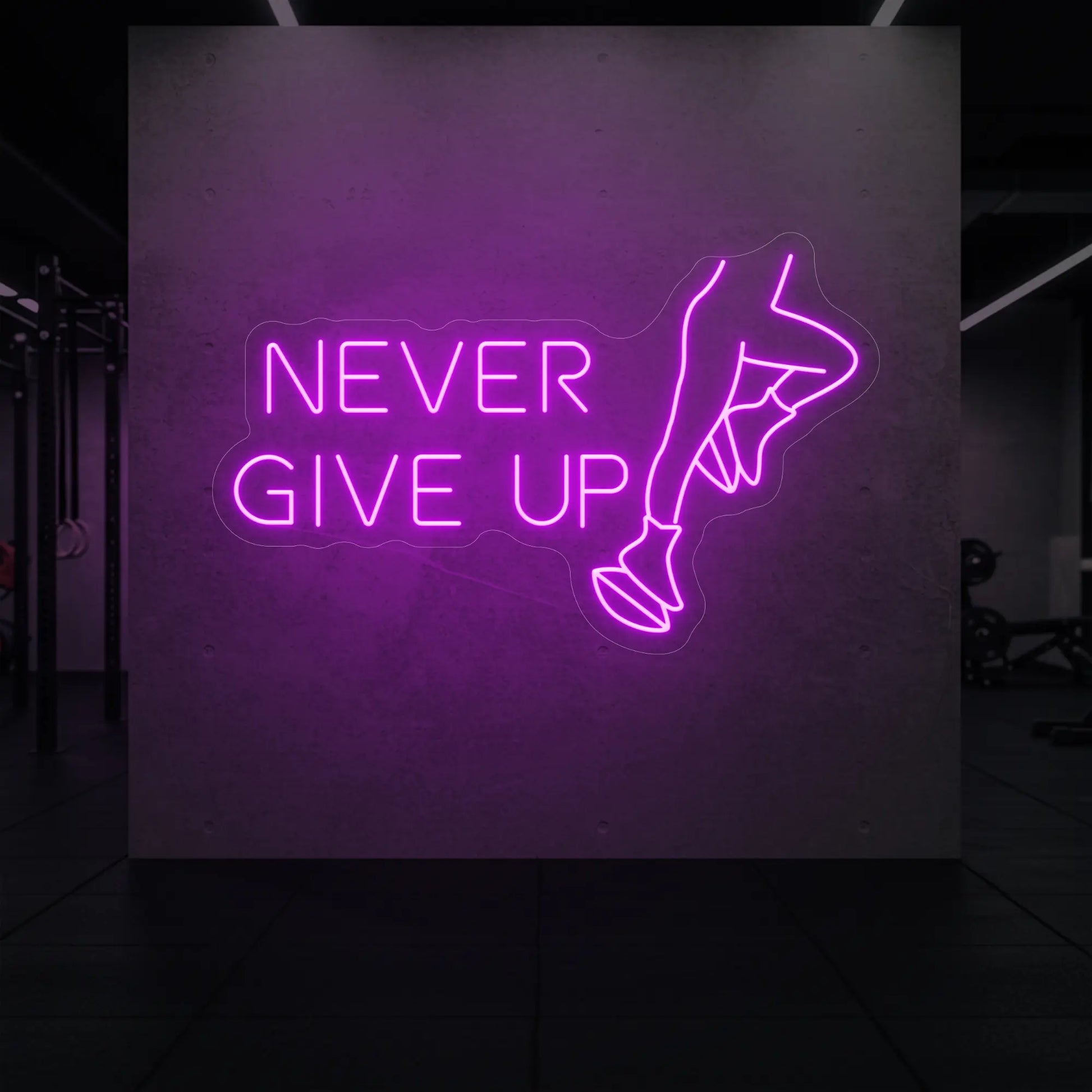 N'ABANDONNEZ JAMAIS Enseigne lumineuse