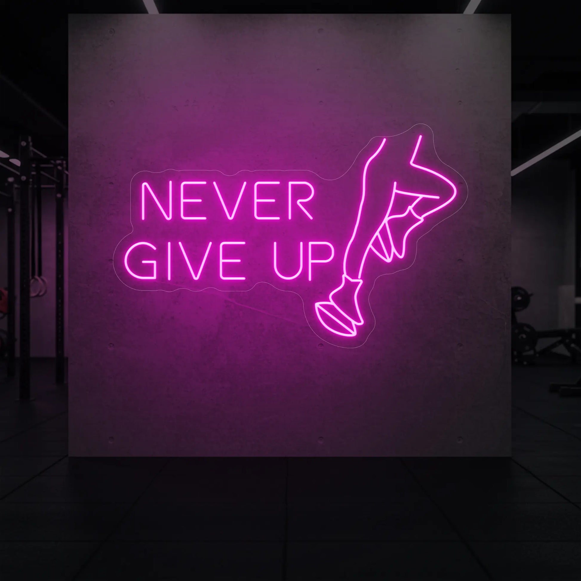 N'ABANDONNEZ JAMAIS Enseigne lumineuse