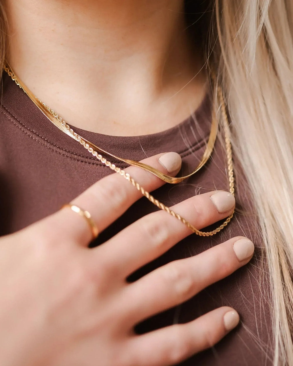 Collier superposé New-Yorkais