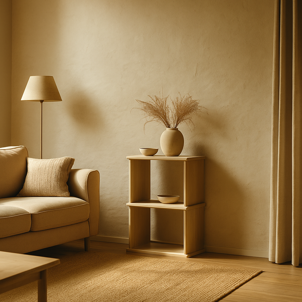 Nightstand bookshelf in white oak