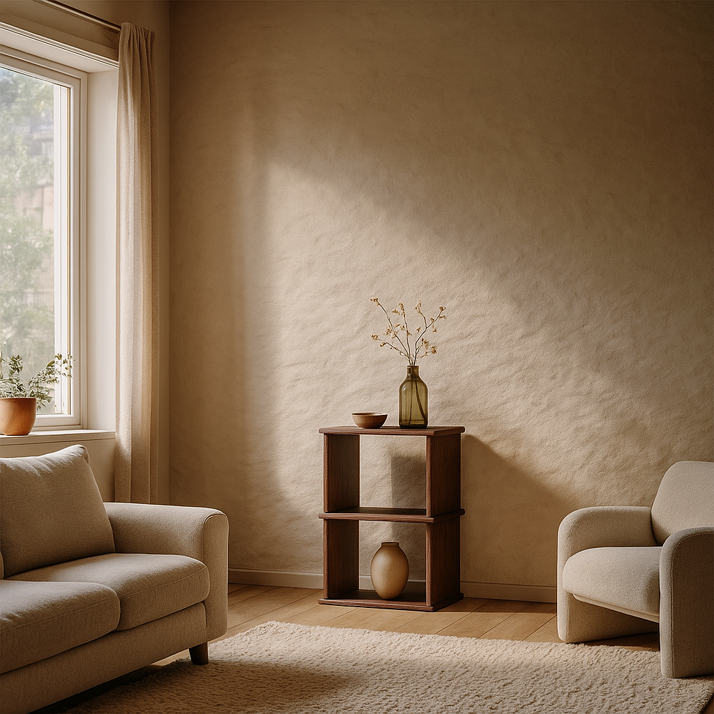 Nightstand bookshelf in walnut