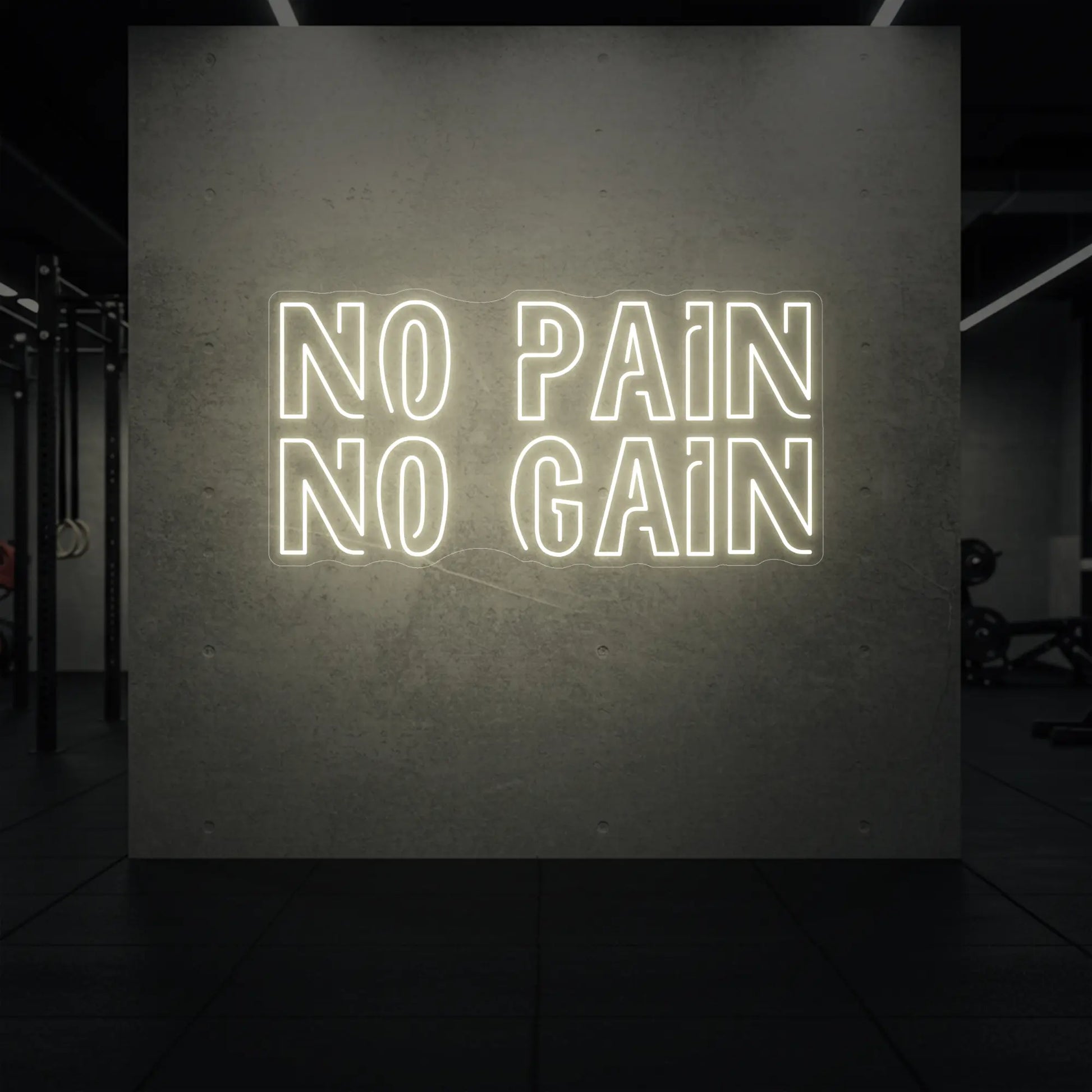 Pas de douleur, pas de gain - Enseigne lumineuse