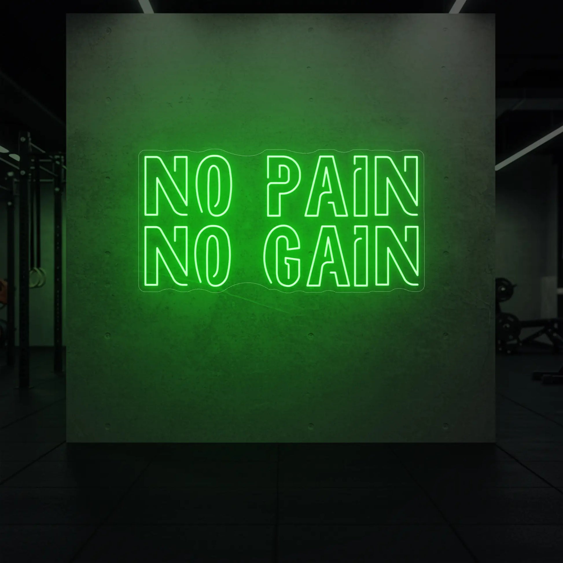 Pas de douleur, pas de gain - Enseigne lumineuse