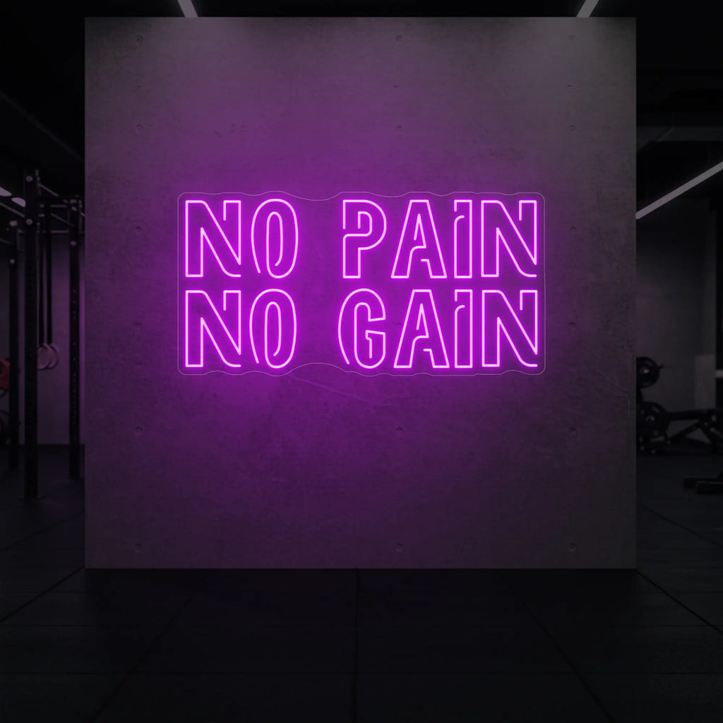NO PAIN NO GAIN Neon Sign