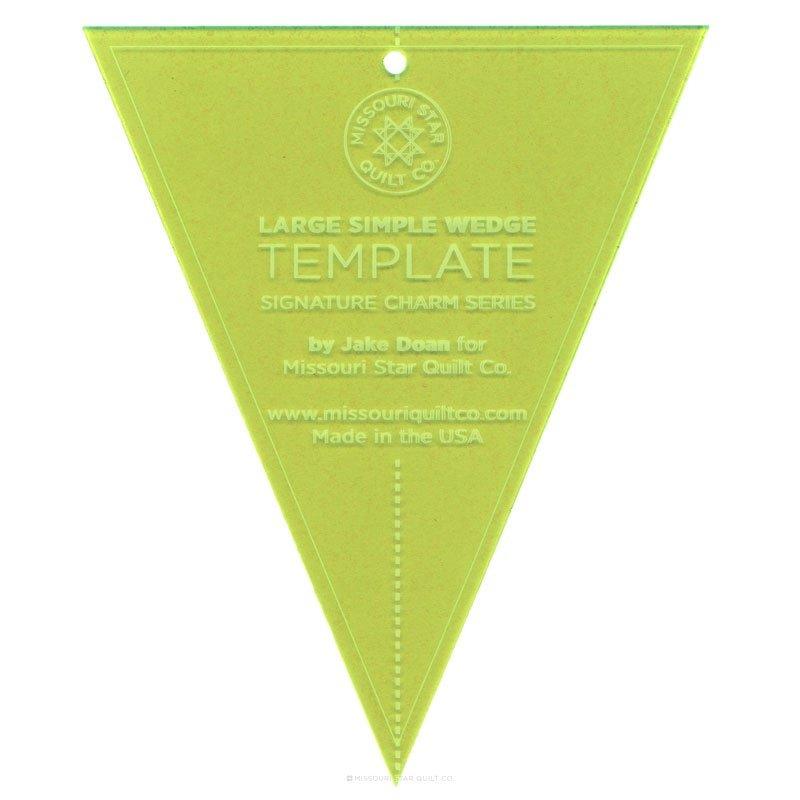 Grand gabarit de coin simple Missouri Star pour carrés de 10 pouces