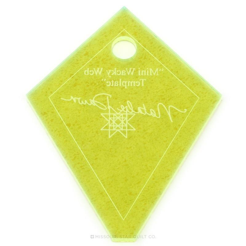 Modèle Missouri Star 2 1/2" Mini Wacky Web (Mini Pervenche)