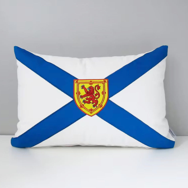Nova Scotia Flag Pillow Cover, Saltire Sunbrella® Outdoor Cushion Cover