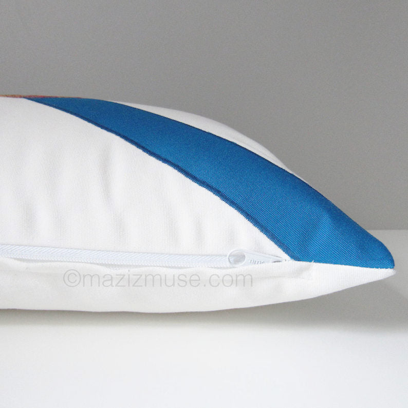 Housse de coussin d'extérieur Saltire Sunbrella®, motif drapeau de la Nouvelle-Écosse 