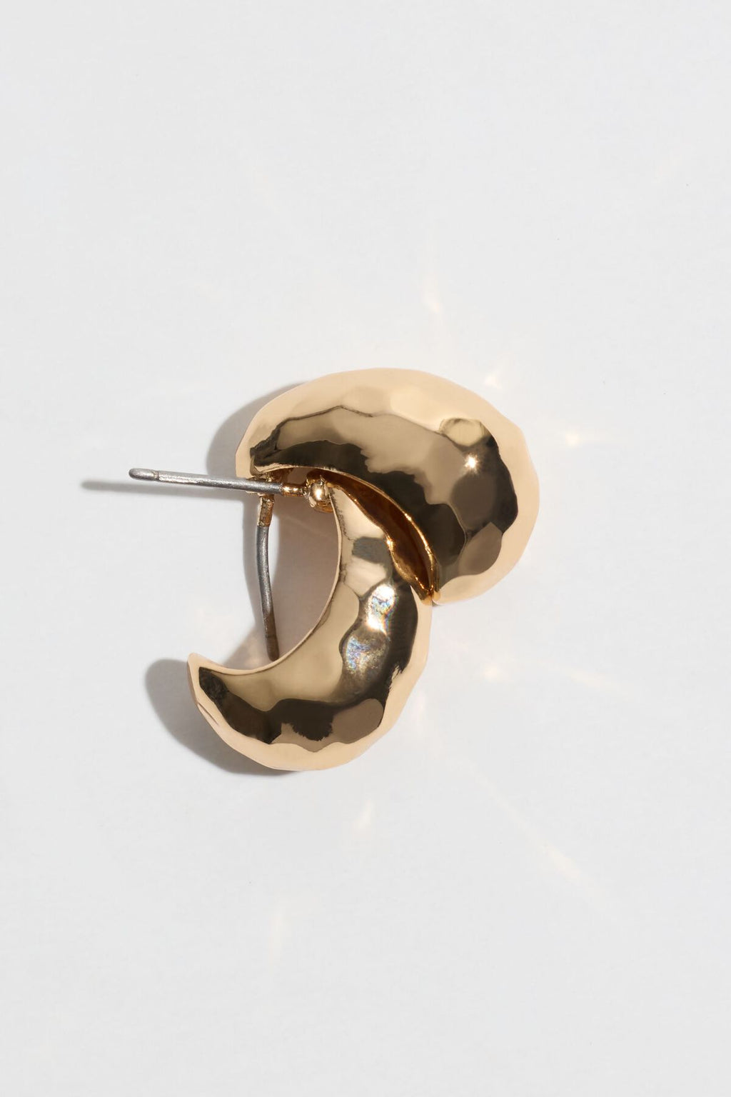 Mini boucles d'oreilles pendantes martelées