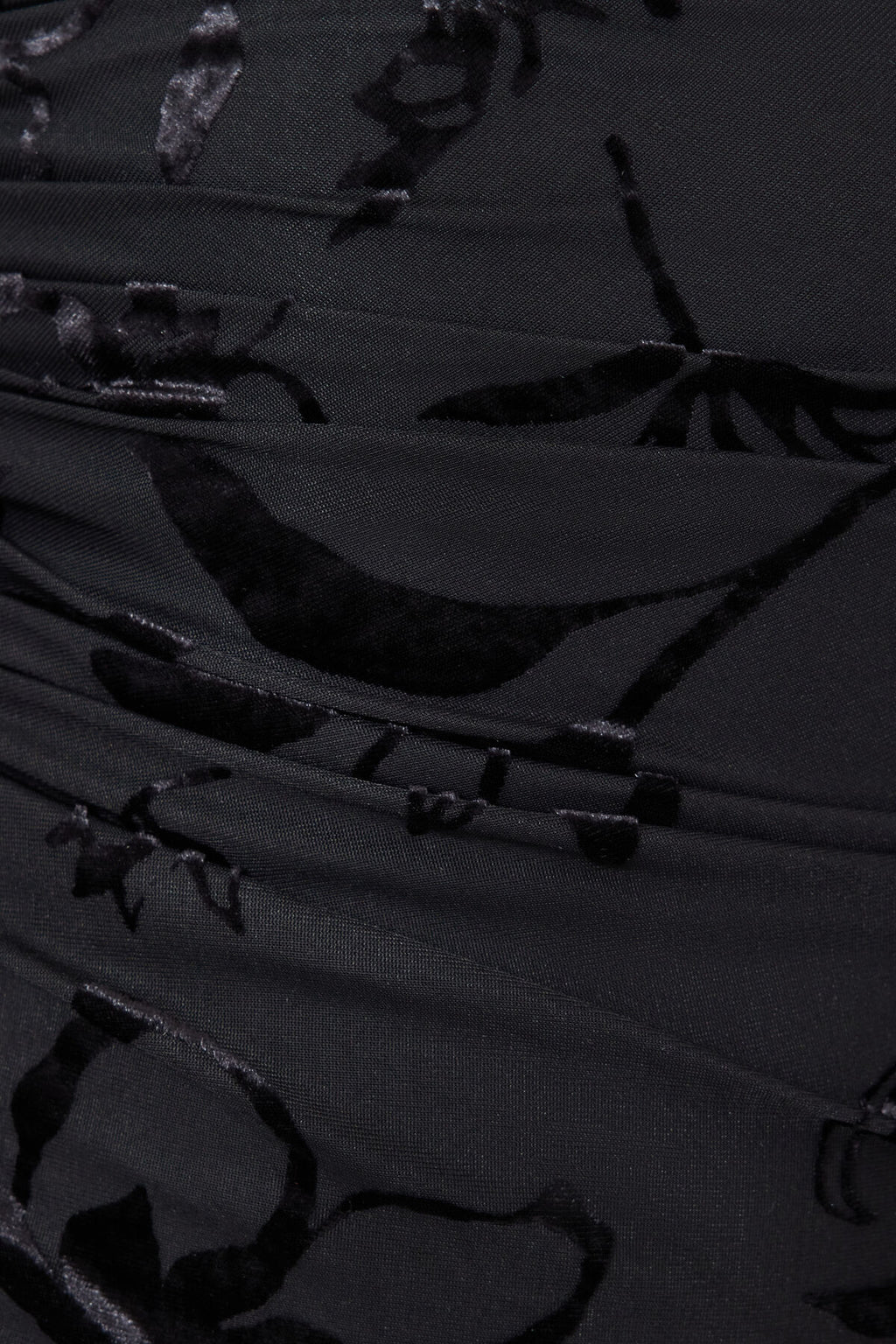 Shirred Long Sleeve Mini Dress