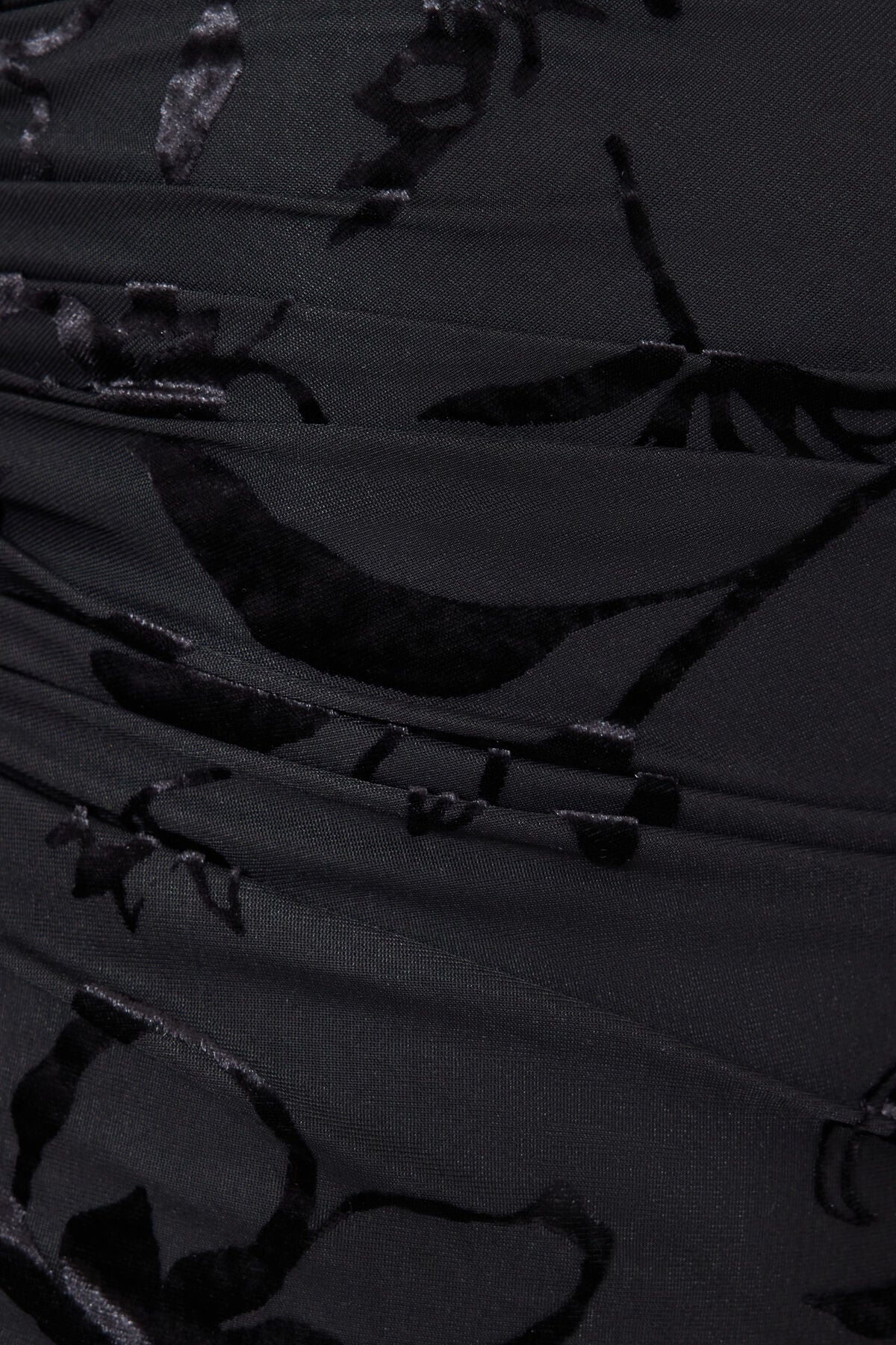 Shirred Long Sleeve Mini Dress