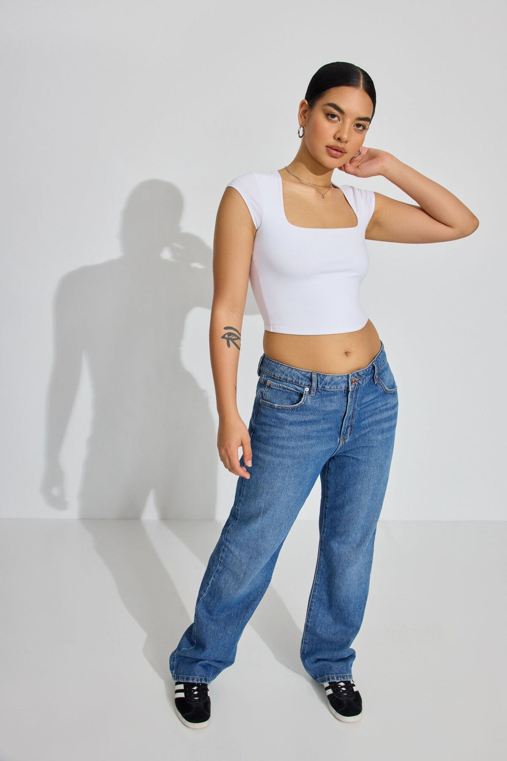 Portia Square Neckline Tee