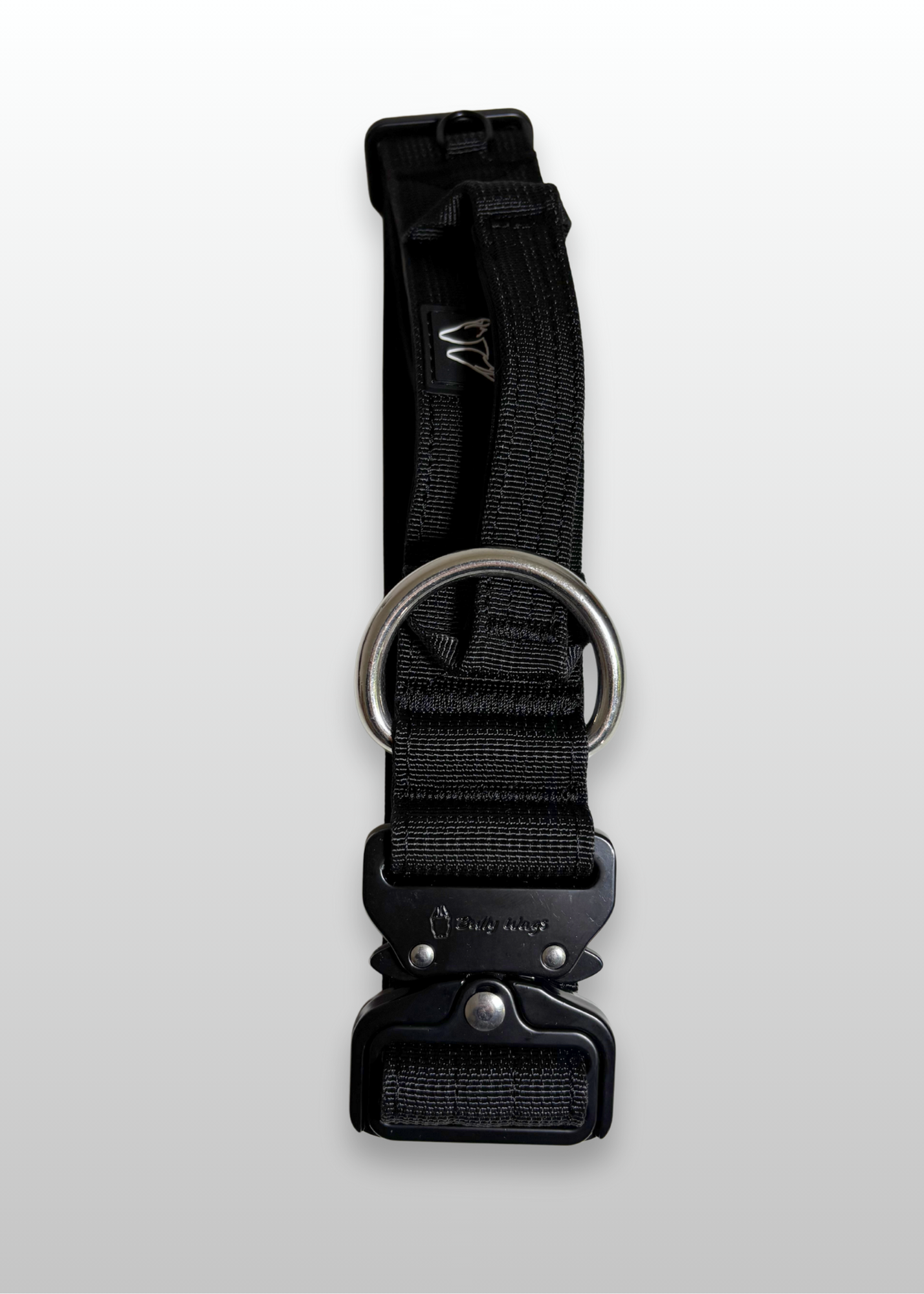 Collier tactique 1,5" avec poignée - Noir