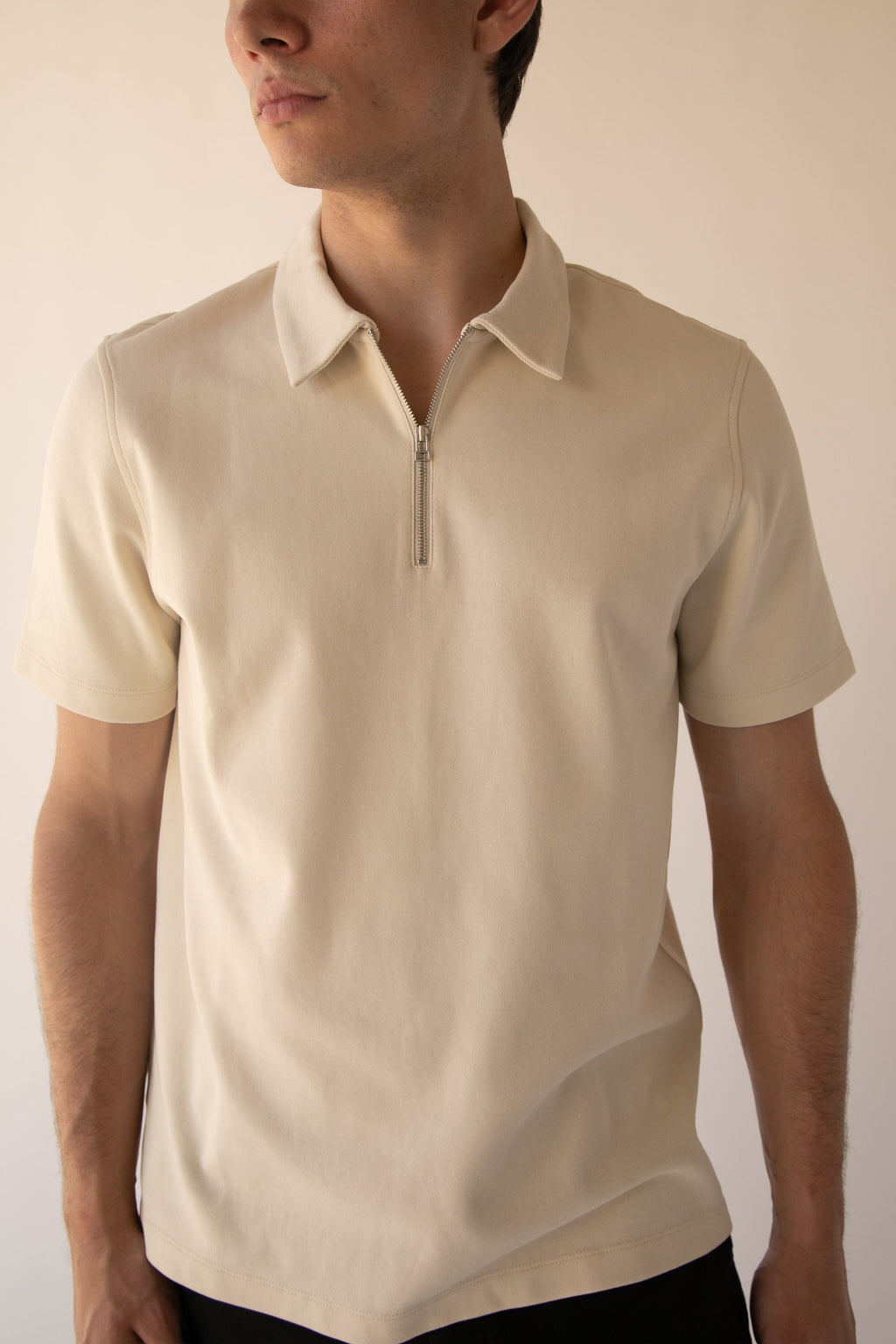 HALF ZIP POLO T-SHIRT