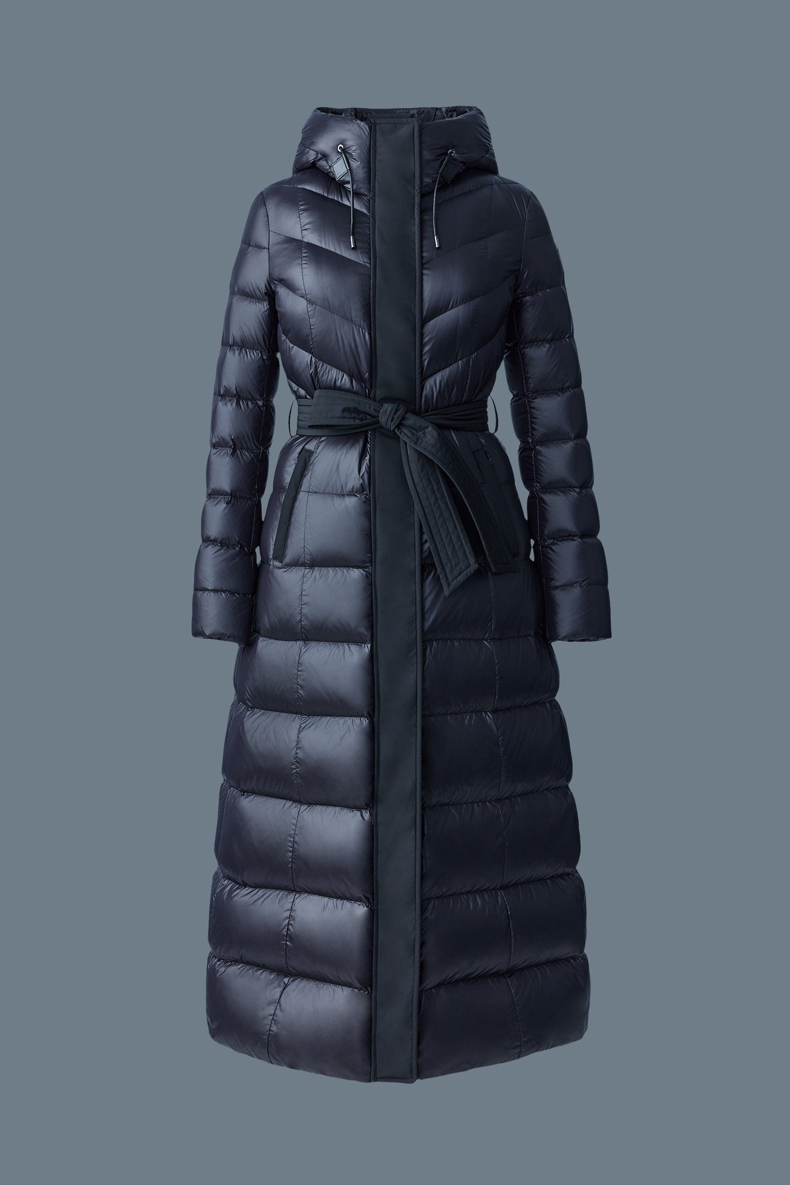 CALINA Manteau maxi en duvet lustré