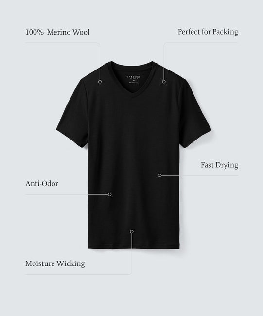 Men's Merino V‑Neck T‑Shirt